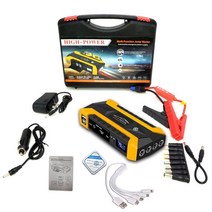 점프스타터 차량용점프스타터 배터리점프스타터 89800mah car jump starter 12v 4usb 600a 휴대용 자동차 배터리 부스터 충전기 부스터 전원 은행 시동, -오렌지를 입력