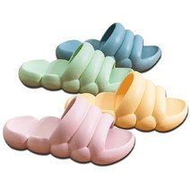 푹신한 구름 슬리퍼 EVA 뚱카롱 실내용 거실 실내화 층간소음 어린이집 무소음 키높이 예쁜 병원 마카롱 임산부 산후 조리원 학생 소음방지 쿠셔닝