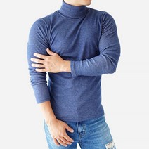 고탄력 남자 목폴라 긴팔 티셔츠 목티 터틀넥 목폴라티