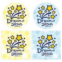 스티커전도지- Deam of Jesus (1000매), 색상디자인, 사각 yellow