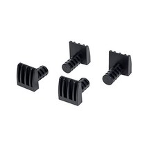 POWERTEC 71037 로우 프로파일 벤치 도그 0.6cm34인치 홀용 목공 작업대 페그 스토퍼 블랙 4팩