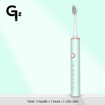 메이크업다용도브러쉬 눈썹화장솔 블러셔 실리콘붓 신제품 N100 음파 전동 칫솔 성인용 타이머 브러시 6 가지 모드 USB 충전기 충전식 칫솔 교체형 헤드 세트 2023, [03] N100white 3, [03] N100white 3