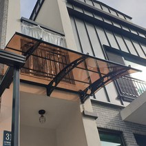 1500X9000 비가림캐노픽스 DIY차양 렉산색상 브라켓 차양시스템 차광막 고정식어닝, 브라운엠보, 블랙, 실버