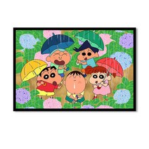 짱구 조각 퍼즐 우드 직소퍼즐 귀여운 캐릭터 300/500/1000피스 직소퍼즐 애니퍼즐 취미생활 치매예방 퍼즐 게임, 색상-02, 300피스