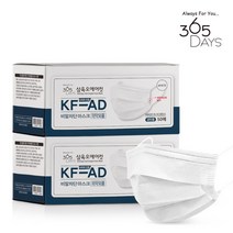삼육오에어컷 마스크 (비말차단 KF-AD 덴탈형) 성인용 (무료배송), 100매, 화이트