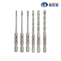 비트원 전동 타일 드릴 비트 모음 에스제이 팩토리 툴하우스, 6.0mm (10ea), 1개