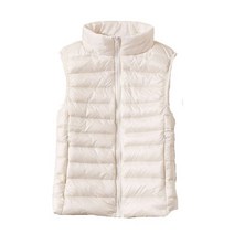 여성다운코트 Banana Store UNIQLO STYLE 올 시즌 여성용 ULTRA LIGHT DOWN VEST Packable Puffer Vest S3XL
