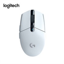 Logitech g304 무선 게임용 마우스 pc 게이머 12000dpi hero 센서 rgb usb for laptop 컴퓨터 기계식 버튼, 하얀색, 없음, WHITE