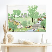 더 아트 컴퍼니 그랜마 모지스 따뜻 힐링 명화그림 액자 행복 그림 아이방 카페 홈데코 거실 사무실 매장 인테리어 50종 1-25, 1. GM-봄철