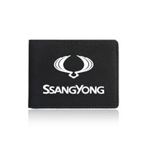 쌍용 코란도 액티언 렉스턴 2 스캐너 로디우스 카이론 무쏘 xlv용 PU 가죽 카드 가방 자동차 스타일, 01 Black