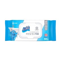 스카트 화장실 청소용 티슈 캡형 30매 X 1팩