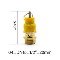 에어콤프레샤부품 18quot 143939 38quot 12quot bsp 8kg 120psi 공기 압축기 안전 릴리프 밸브 압력 배관용기용 압력 해제 조절기, 04, 5kg