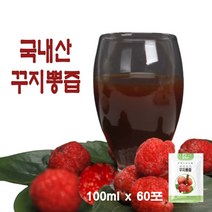 꾸지뽕즙 국내산 꾸지뽕 열매 100% 구지뽕 구찌뽕 즙 진액 엑기스, 1세트, 100mlx60포(일반형)