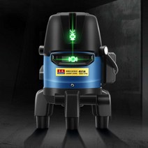 레이저 레벨기 수직 수평 측정기 멀티 테스터기 라인, 그린 5라인 (공구상자 + 리튬배터리 x1)