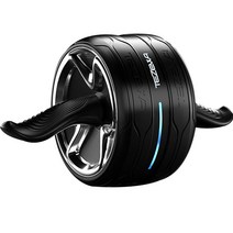 Neirny AB 슬라이더 롤러 자동리턴 복근 코어 뱃살 홈트 운동 무소음 JFL-015, 블랙