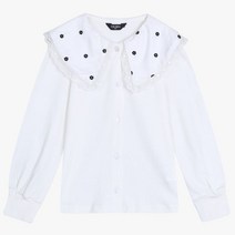 셀덴 빅카라 자수 블라우스 EDBL22W52