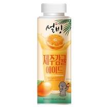 설빙 제주감귤에이드 과채음료 250ml x 12개