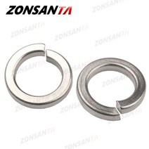 고무오링 패킹 실리콘 오링 고무링 ZONSANTA-A2 304 스테인레스 스틸 분할 스프링 잠금 와셔 탄성 가스켓, 13 M18 x 5Pieces