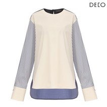 데코 코튼 블라우스 DCBAB3703WBL