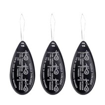 ST SHOP 바늘 스레더 모든 바늘 크기에 적합 손 또는 기계 재봉 및 공예용 간단한 와이어 루프 도구 diy 스레더, 8x2.4x0.1CM, 알류미늄, 3PCS