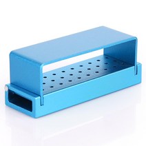 JINGT 30 홀 치과용 버 드릴 소독 구획 고속 핸드피스 홀더 알루미늄 계기 치과 도구, 1, Blue