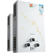 가스온수기 LPG 순간 가열, 7리터 디스 플레이 배터리 알미늄 LPG
