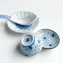 일제 도자기 미니 종지 플라워 소스볼, 미니깊은종지 / 그린꽃