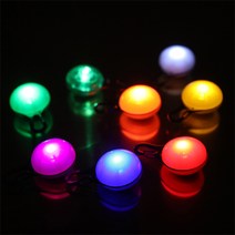 데코와바 강아지 야광 LED펜던트야간산책 목줄, 블루