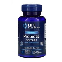 라이프 익스텐션 pro Pre biotic 딸기 60 츄잉 태블릿 자일리톨 말토덱스트린 mannitol 아라비노스 stearic acid 스테아르산 sodium