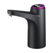 미니 가정용 먹는 생수 온수디스펜서 냉온수기 생수통 정수기HONGQI USB 충전 전기 물병 펌프 디스펜서 가, 02 Black