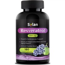 실란 트랜스 레스베라트롤 1000mg 180캡슐 Sylan Trans Resveratrol, 제품뒷면 및 상세참조, 180캡슐개