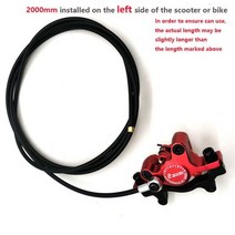 CR3 자전거 전기 스쿠터 전원 차단 시프터 오일 유압 디스크 브레이크 캘리퍼 왼쪽 오른쪽 설치 제로 10X kaabo, Rear red clamp