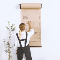 크라프트지 메뉴판 클립보드 메뉴북 속지 미용실 카페 식당