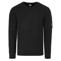 [CP컴퍼니] 22FW 13CMKN101A 005504A 999 렌즈 와펜 블랙 니트