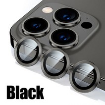 렌즈 금속 링 보호 유리 아이폰 14 프로 맥스 플러스 카메라 13 12 미니 11 필름, Black_14 or 14 Plus (2PCS)