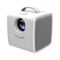 초소형빔프로젝터 원룸 가정용 휴대용 무선 미니 소형 레이저 빔 프로젝터 xiaomi mini 1080p smart tv 프로젝터 홈 시어터 미니 휴대용 프로젝터 스크린 led, 분홍색 흰색, 우리를