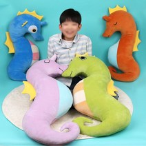 KC정품 해마 애착인형 남자아이 애착인형 모찌 바디필로우 슬리핑 인형, 연두