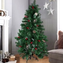 보넨 크리스마스 트리 장식 화이트 스노우 벽 소품