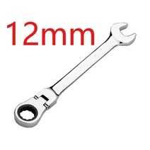 래칫 토크 렌치 세트 6mm-24mm 수리 퀵 렌치 자전거 자동차 기계 워크샵 손 도구 상자 키 키트, 12mm 퀵 렌치