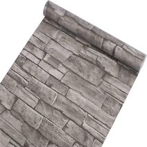 붙이는 벽지 셀프 웨인스코팅 템바보드 풀바른HaoHome-3D 벽지 돌 종이 비닐 붙이는 스택 껍질과 스틱 벽, 01 Stone Brick, 1mx45cm