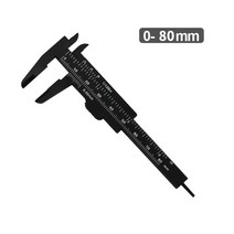 측정공구 측정 도구DIY 측정 도구 목공 금속 가공 배관 모델 제작 80mm 150mm 버니어 캘리퍼스 조리개 깊, 03 80mm Black