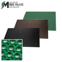 매트마스터 생고무매트 원형 현관매트 발매트 업소용매트 미끄럼방지 카페트 사무실 매트 삼지매트, 60×90cm, 검정