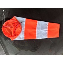 공사장 고속 도로 산 야외 풍향 주머니 바람 방향 풍속 측정 깃발 반사형광 야광 날씨 봉지, 60CM오렌지화이트방수풍향주머니개