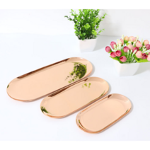 반영구 위생접시 고급 미용트레이 5색상 무지개 트레이 로즈골드 블랙 골드 쟁반 미용접시 액세서리 손님용트레이, 중, 실버