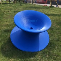 스핀체어 팽이의자 빙글빙글 회전 바퀴없는의자 모음, 블루_대형 94*65cm
