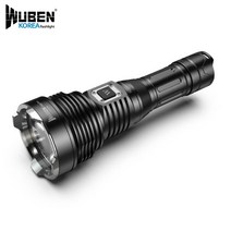 우벤 T102 PRO 고성능 손전등 3500루멘 휴대용 써치라이트 충전식 LED 랜턴, 1세트, A세트(본체+배터리+충전기)
