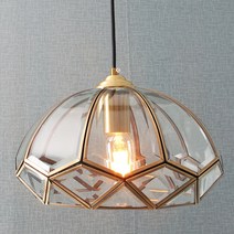 까페글렌 1등 센서/펜던트 겸용 (스테인 글라스 소재) /빛 번짐이 아름다워요, 까페글렌 1등 펜던트/센서안됨, E26_8W벌브 (노란빛)