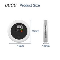 이산화탄소 감지기 온도 및 습도 공기 품질 감지기 휴대용 교수형 버클 3in1infrared co2 품질 감지, 하얀