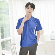 협력브랜드 (긴팔가능) 쿨론 코발트라인 카라티셔츠