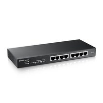 ZYXEL 8포트 기가비트 스위칭 허브 8 x PoE+ 60W Nebula 클라우드 관리 데스크탑 팬리스 소규모 사무실 상점 재택 근무 법인용